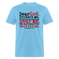 Dear God Protect Me - aquatic blue