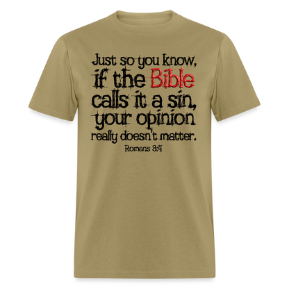 If the Bible Calls it a Sin - khaki
