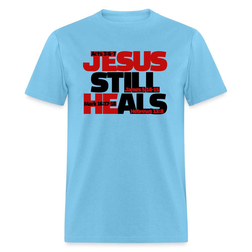 Jesus Still Heals - aquatic blue