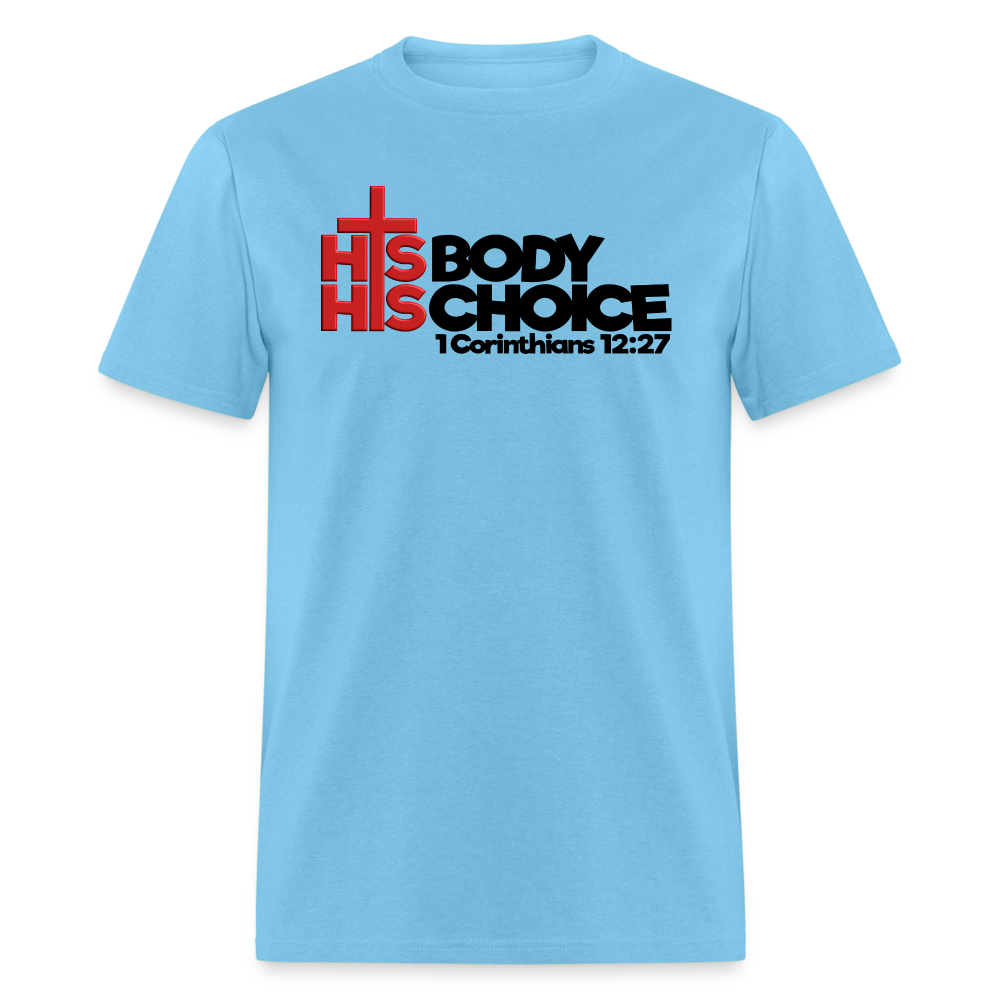 His Body His Choice - aquatic blue