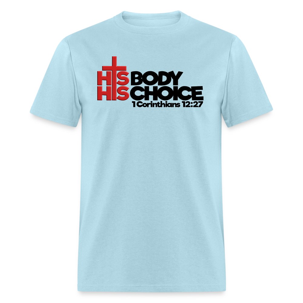 His Body His Choice - powder blue
