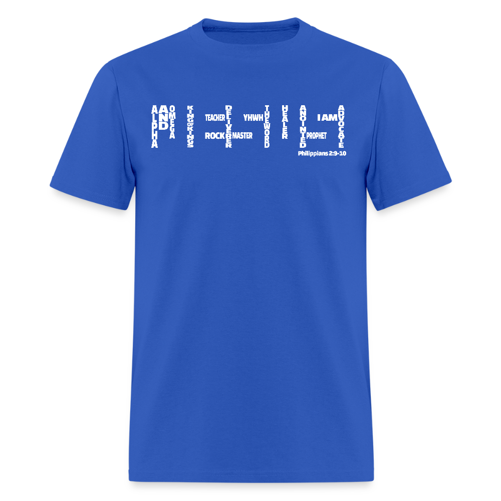 Jesus Names - royal blue