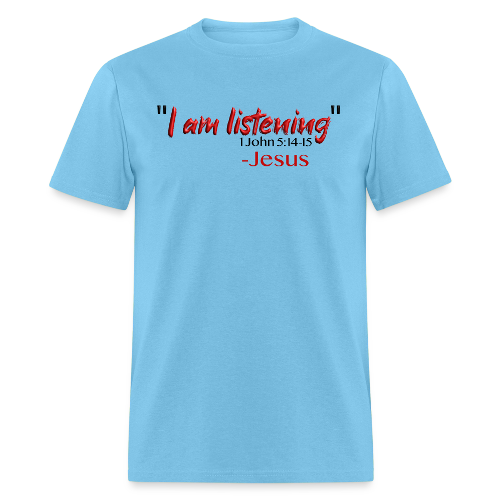 I Am Listening - aquatic blue