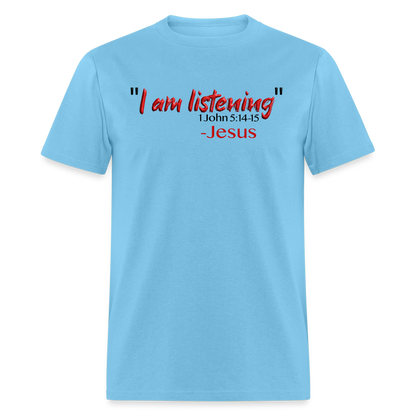 I Am Listening - aquatic blue