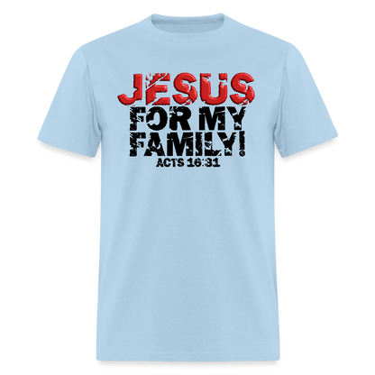 Jesus for My Family - powder blue