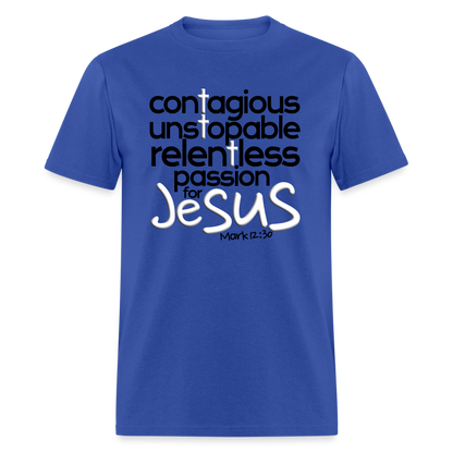 Passion for Jesus - royal blue