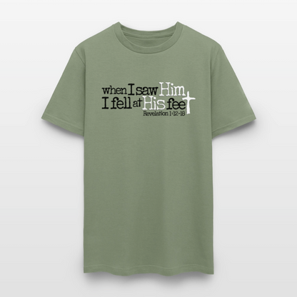 I Fell at His Feet - military green