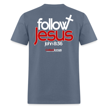 WTBSF? Follow Jesus - denim