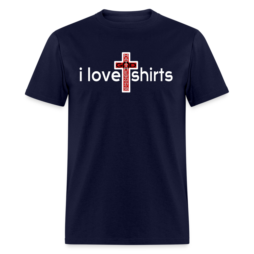 I Love T Shirts - navy