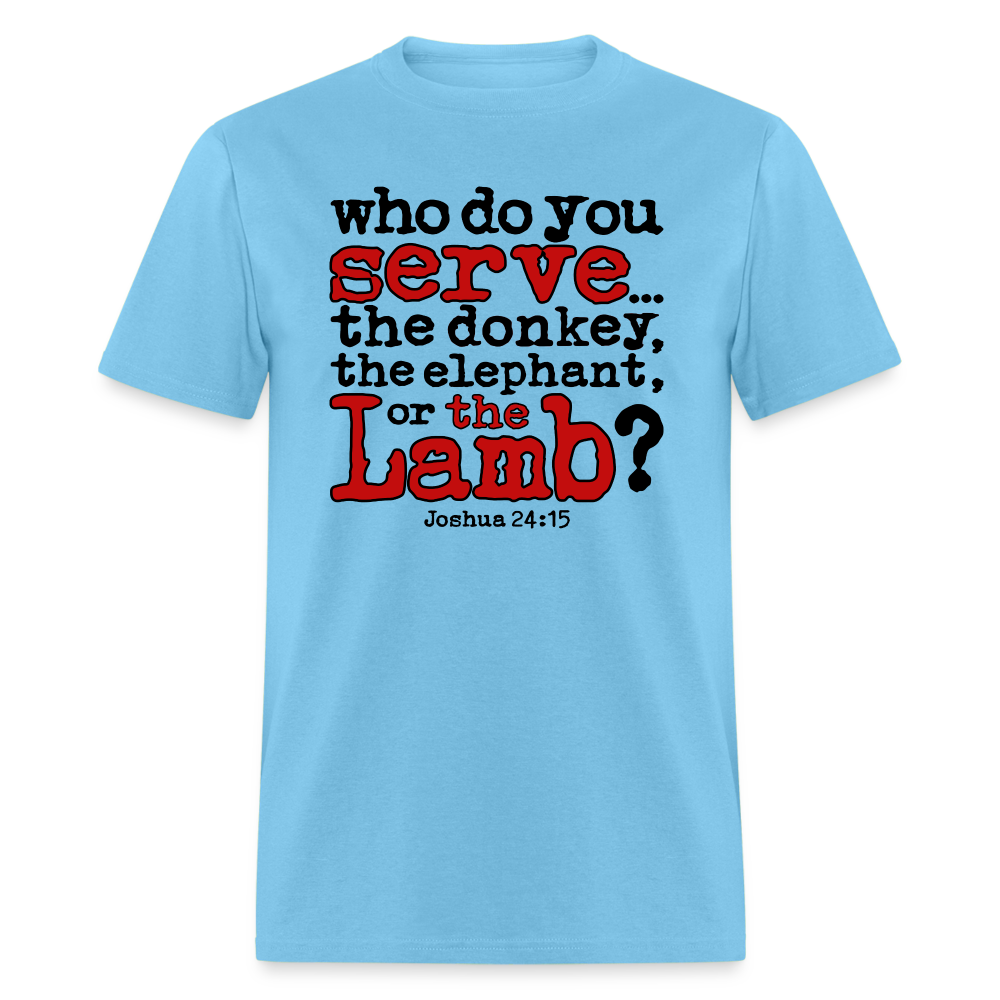 Donkey, Elephant, Or Lamb - aquatic blue