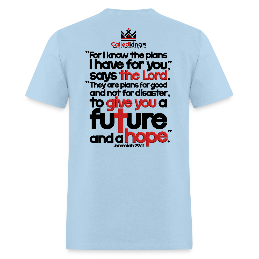 He Knows Expect Victory - powder blue