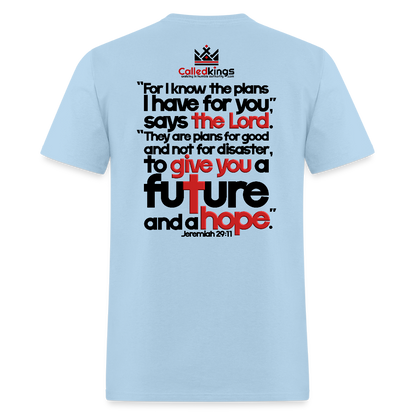 He Knows Expect Victory - powder blue