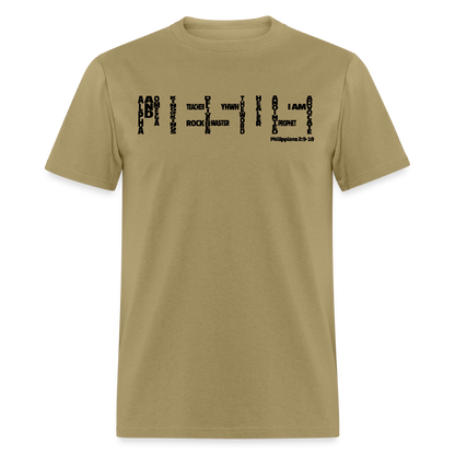 Jesus Names - khaki