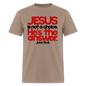 Jesus Is the Answer - brown savana