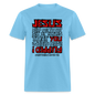Jesus Flipped - aquatic blue