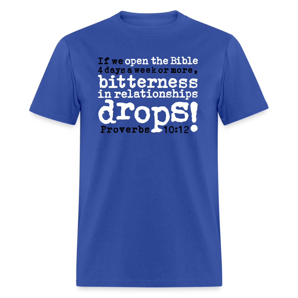 Open Bible Bitterness Drops - royal blue