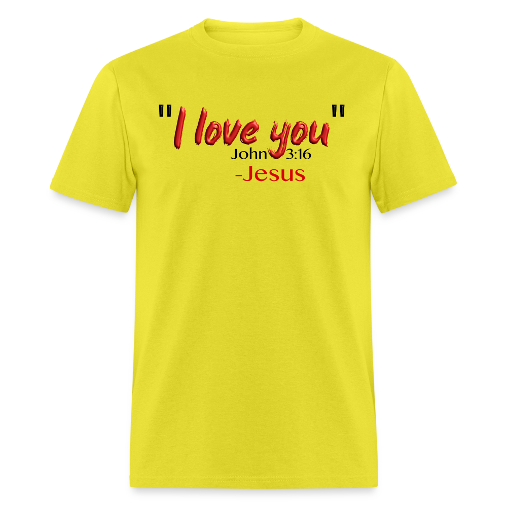 I Love You - yellow