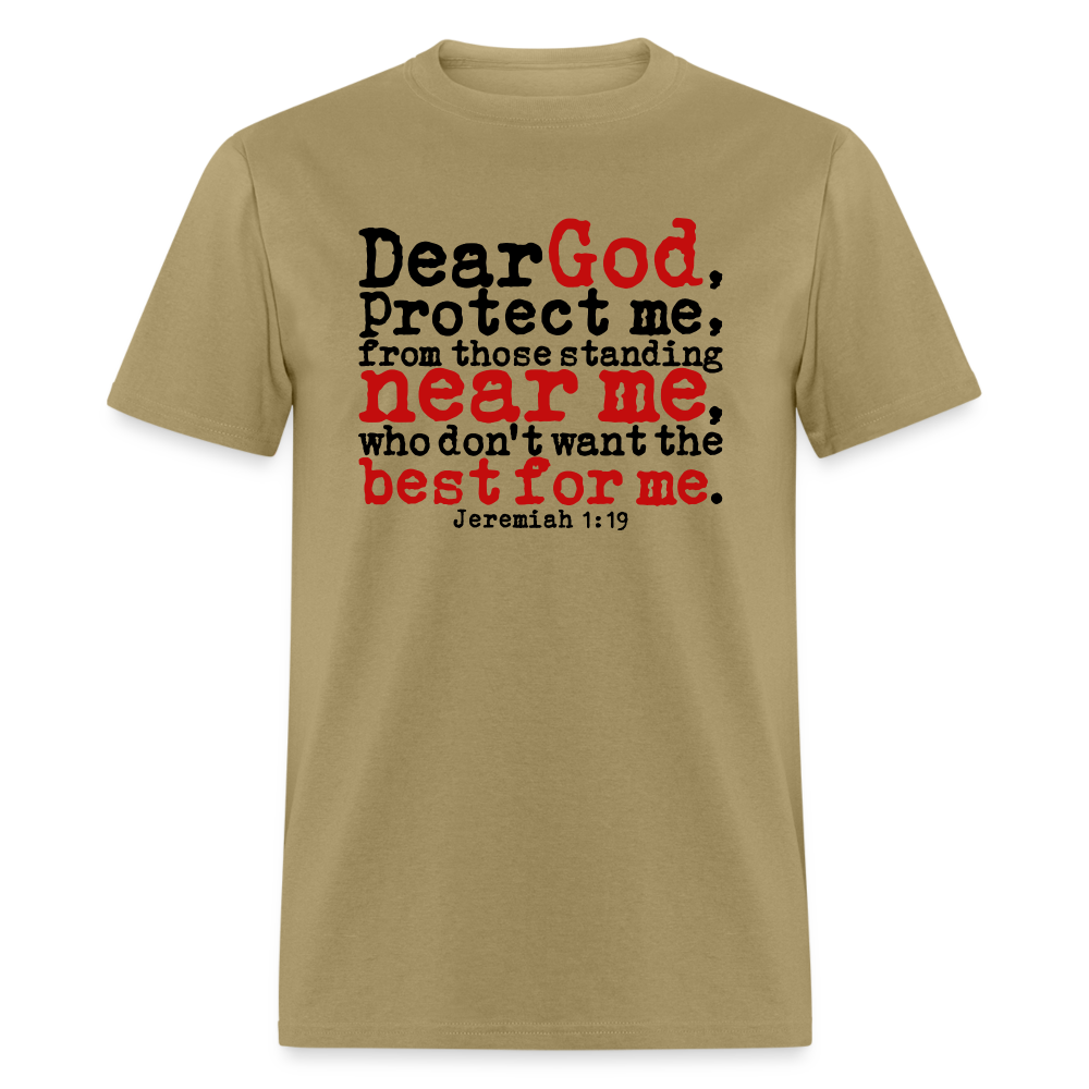 Dear God Protect Me - khaki