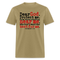 Dear God Protect Me - khaki