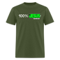 100% Jesus - military green