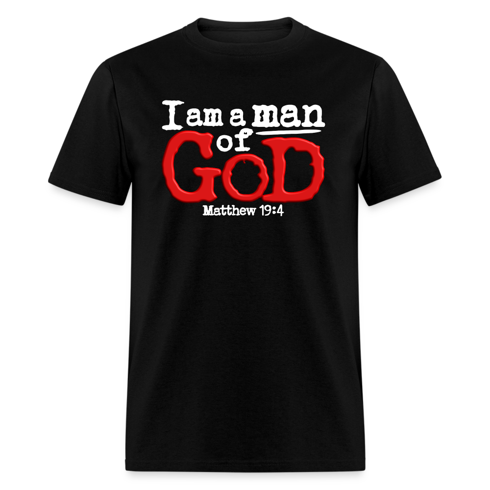 I Am a Man of God - black