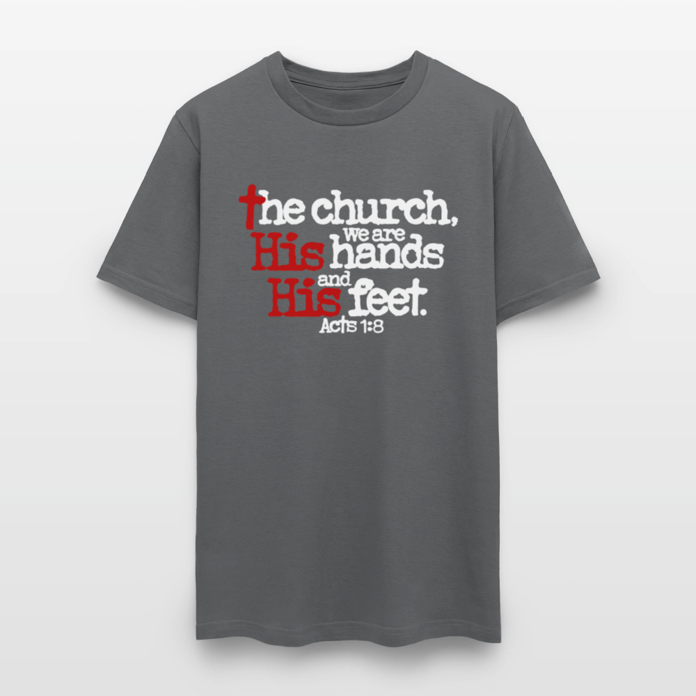 Church His Hands His Feet - charcoal