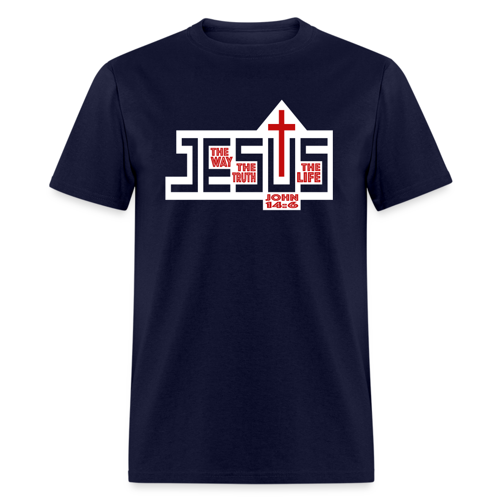 Jesus The Way Truth Life - navy