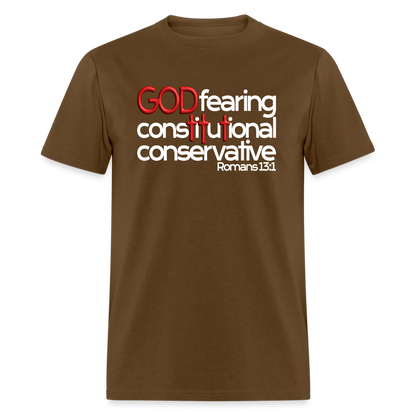 God Fearing Constitutional Conservative - brown