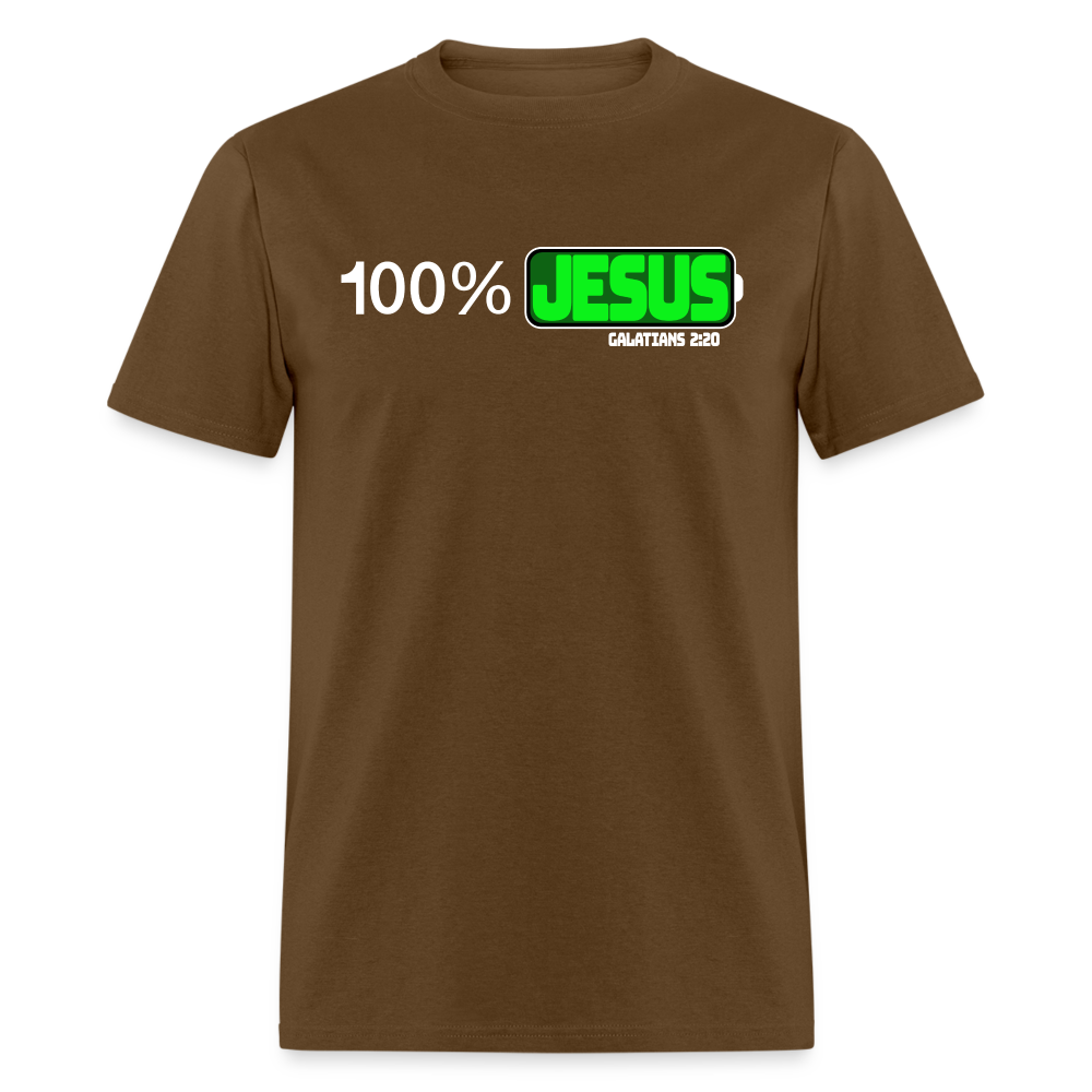 100% Jesus - brown