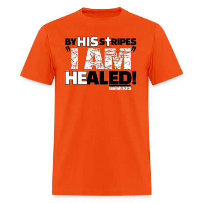 By His Stripes I Am Healed - orange