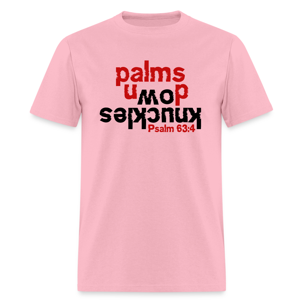 Knuckles Down Palms Up - pink
