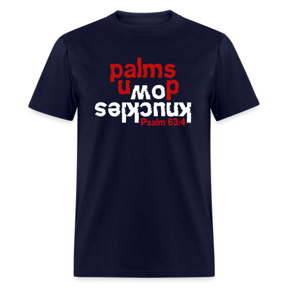 Knuckles Down Palms Up - navy