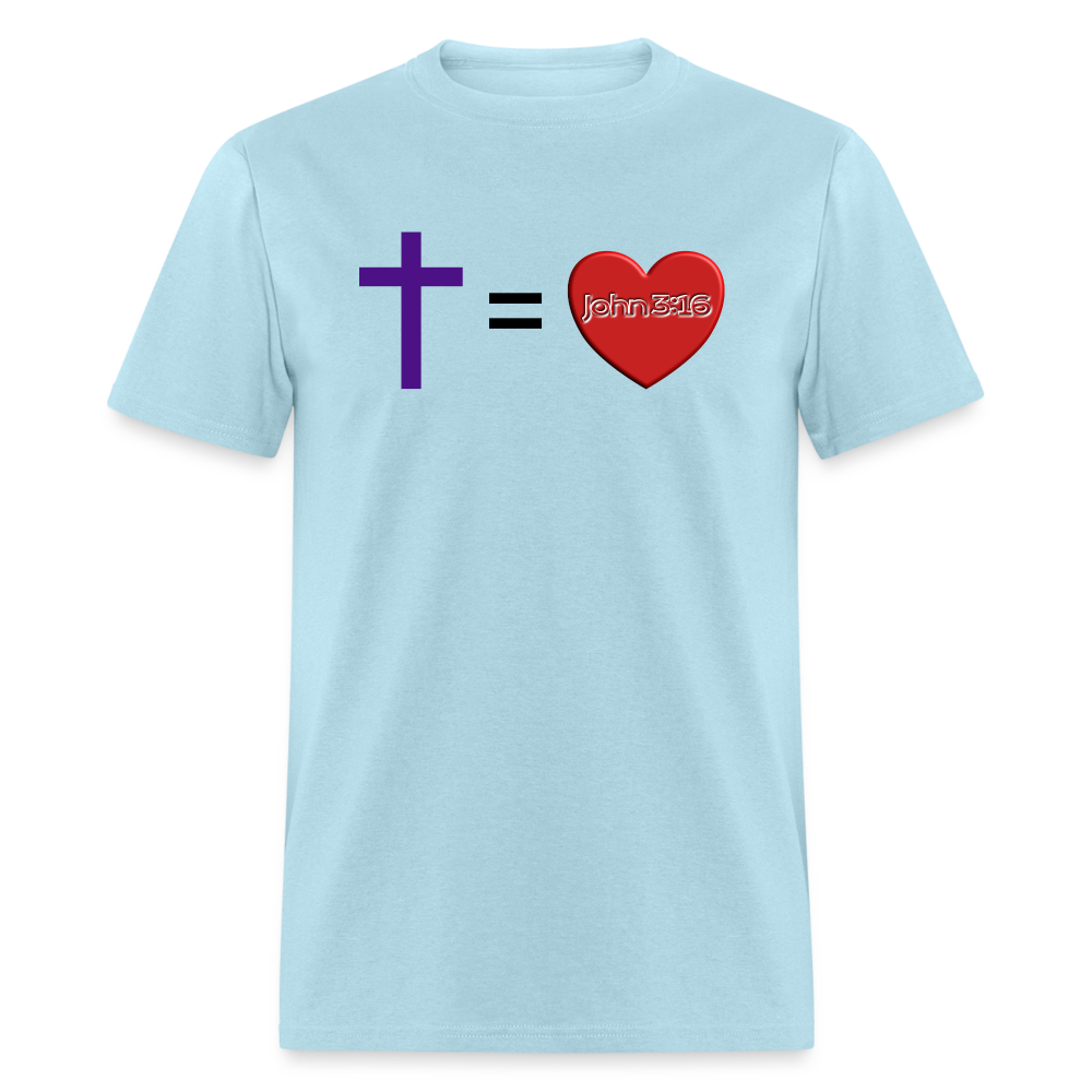 Cross = Love - powder blue