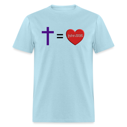 Cross = Love - powder blue