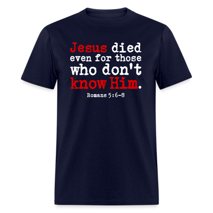 Jesus Died Even for Those Who Don't Know Him - navy