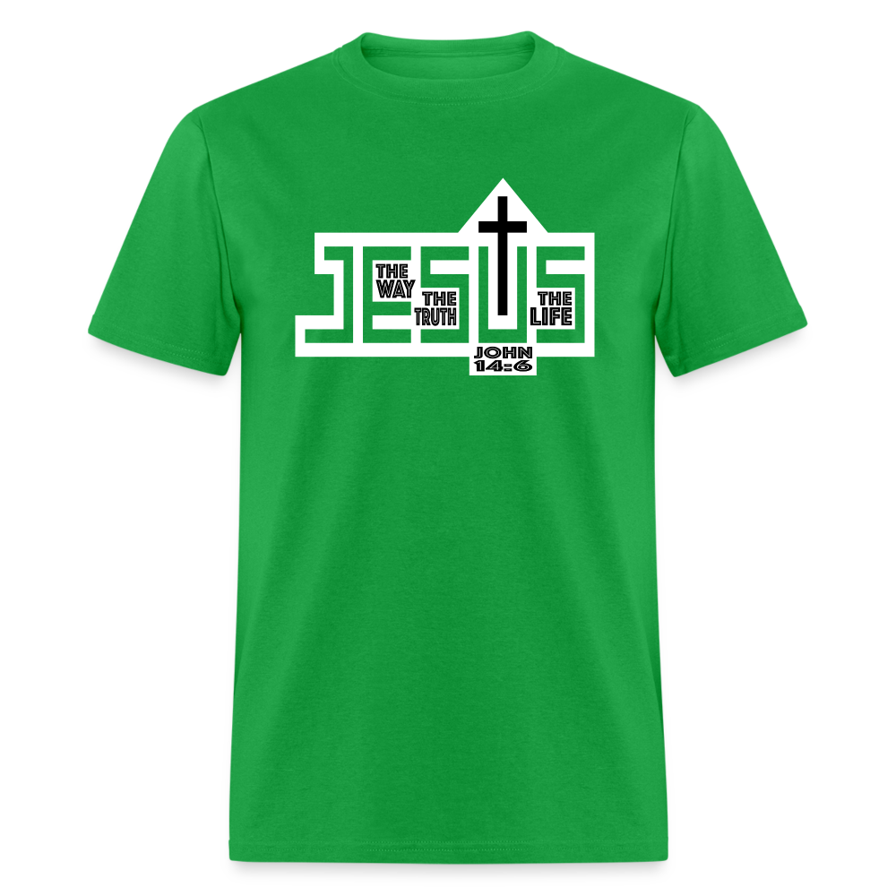 Jesus The Way Truth Life - bright green