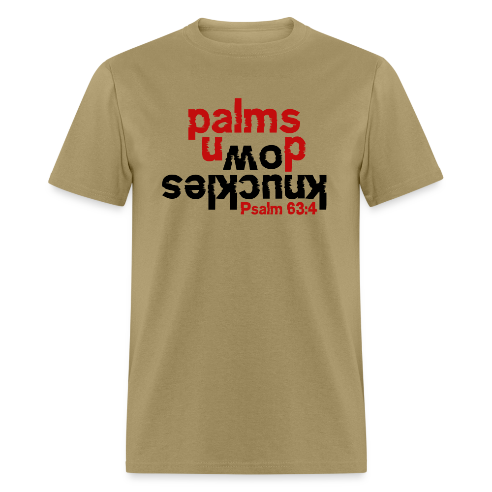 Knuckles Down Palms Up - khaki