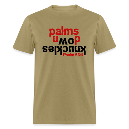 Knuckles Down Palms Up - khaki