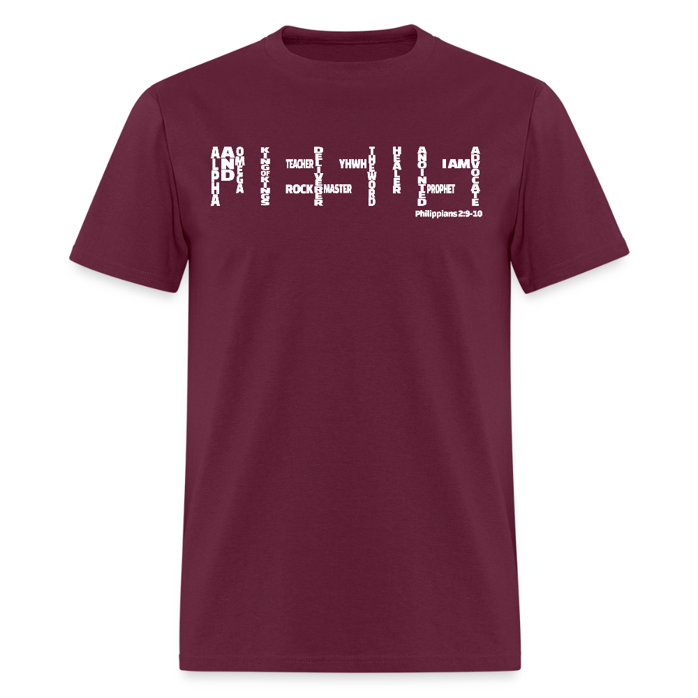 Jesus Names - burgundy