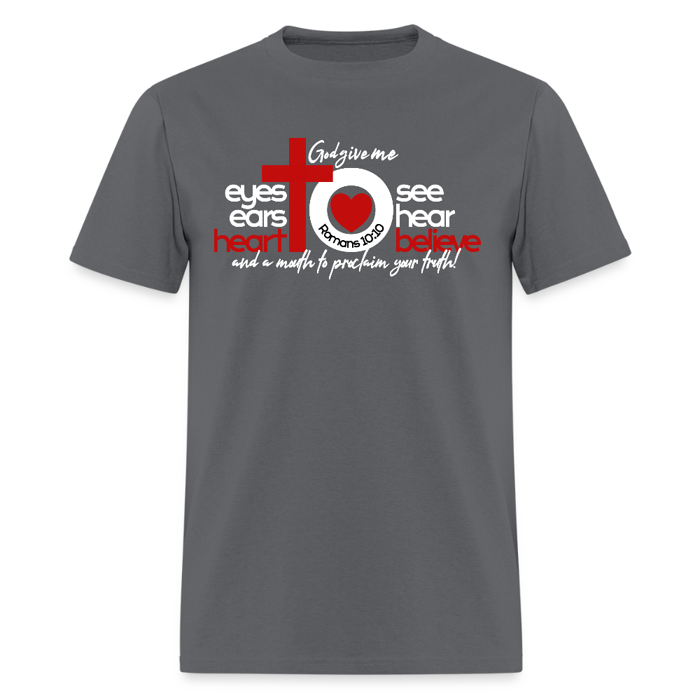 Eyes Ears Heart - charcoal