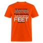 Throwing Stones or Washing Feet - orange