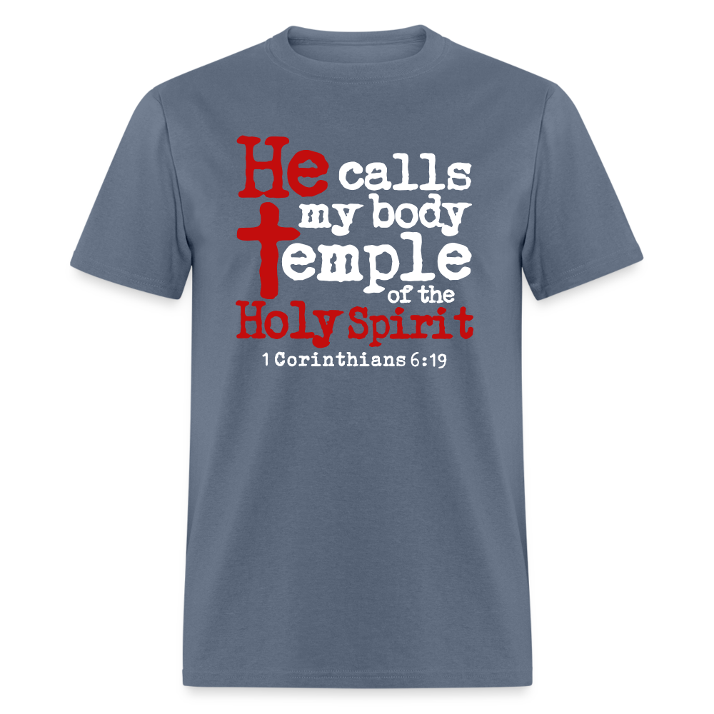 He Calls My Body Temple - denim