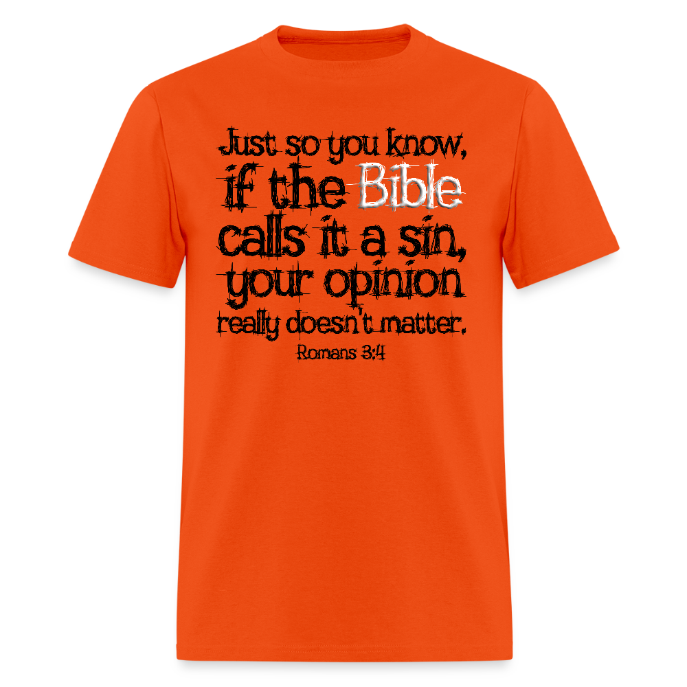 If the Bible Calls it a Sin - orange