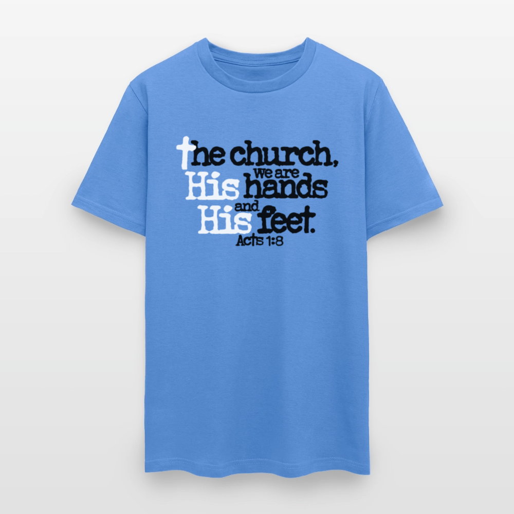 Church His Hands His Feet - carolina blue