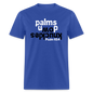 Knuckles Down Palms Up - royal blue