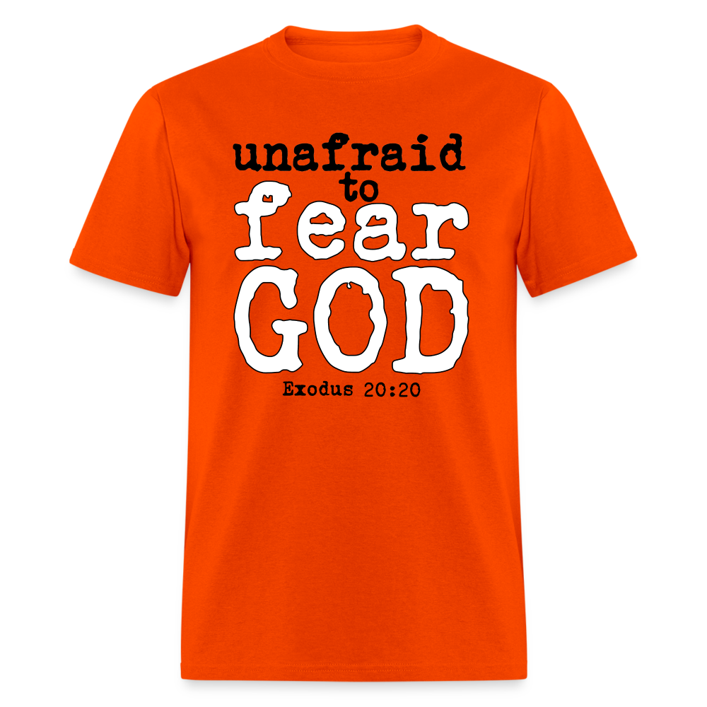 Unafraid to Fear God - orange