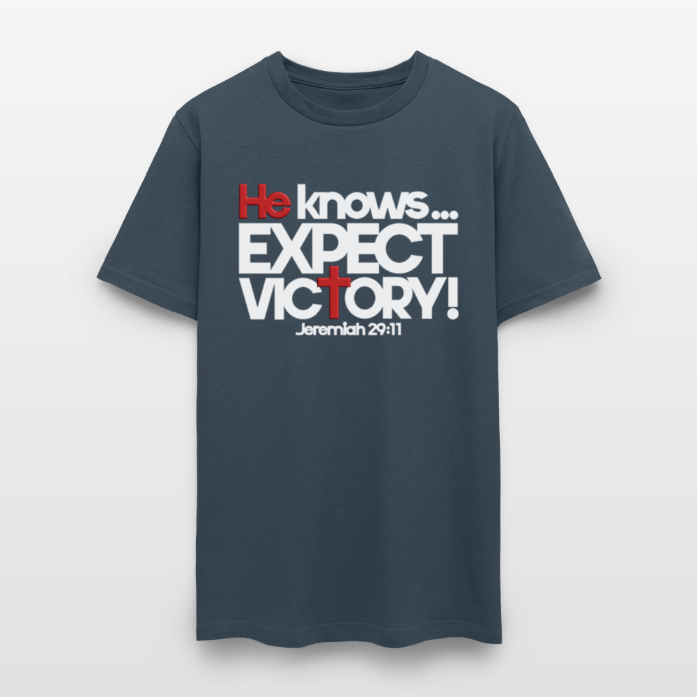 He Knows Expect Victory -  blue dusk