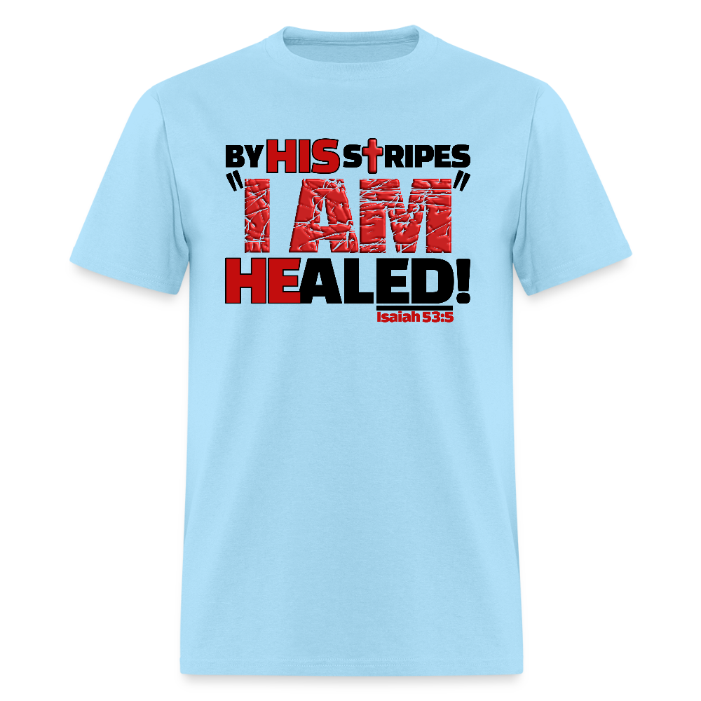 By His Stripes I Am Healed - powder blue