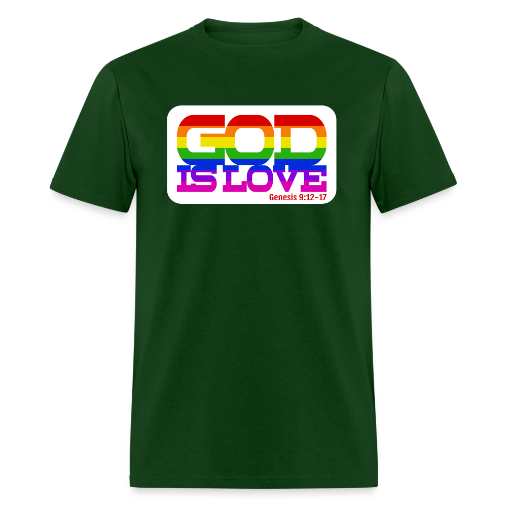 GOD is Love - forest green