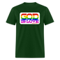 GOD is Love - forest green